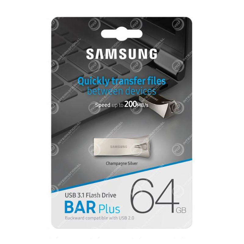 Samsung BAR Plus MUF-64BE3 - clé USB - 64 Go (MUF-64BE3/APC)